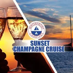 Waterfront Charters | 90 Min Sunset Champagne Cruise for 2