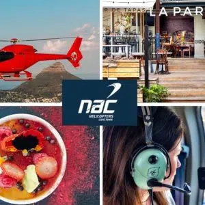 NAC Helicopters | Scenic hopper flight with 3-course meal for 1