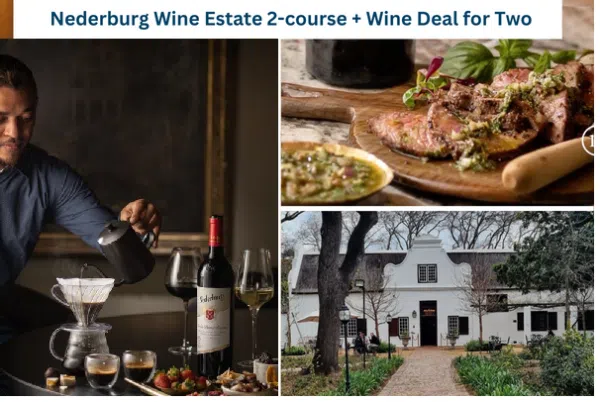 Nederburg Wines |  2-course + Red Wine Deal for Two