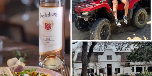 Nederburg 2-course lunch & wine + Quad Bike for 2