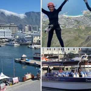 Combo Deal | Table Mountain Abseil experience and Harbour Cruise (Dawn) for 2