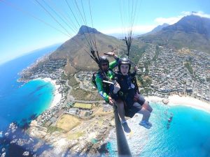 Airventures | Tandem Paragliding Flight with a View of Table Mountain