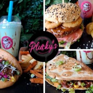 Pluckys Fried Chicken | Choice of Burger/Tortilla/Bao Buns, Superb Sides & Milkshakes/Popping Boba For 2