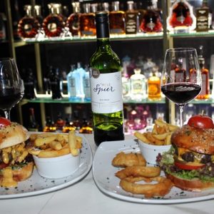 Allure Rooftop Lounge | Tropical Fiesta Burger Special & Bottle of Wine on Mondays For 2
