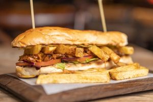 The Potato Shed | Choice of Chicken Burger, Beef Prego or Pulled Pork Gatsby with a Drink For 1