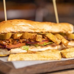 The Potato Shed | Choice of Chicken Burger, Beef Prego or Pulled Pork Gatsby with a Drink For 1