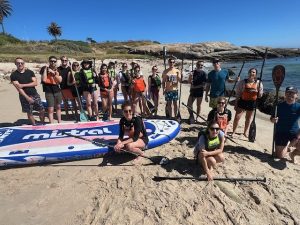 TK Promotions | 90 Min Penguin Giant Paddle Board Experience with a Guide for 4 People