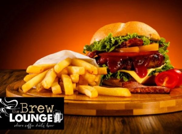 Brew Lounge Tygervalley | Delicious Brew Burgers with Chips and 500ml Castle lite for 4