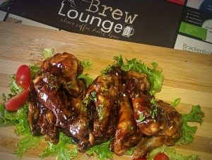 Brew Lounge Tygervalley | The Friends Sharing Deal,1 large Pizza, 12 Wingz and 2 Split Steak Sandwiches and A Hookah Pipe