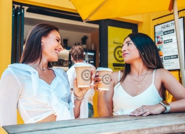 Georges Coffee Bar | Matcha Latte Lovin, Get 2  Large Ice Matcha Lattes and 2 Muffins