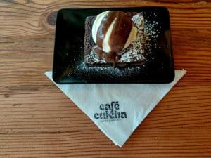 Cafe Culcha | Delicious Dbl Smash Cheese Burger for 2 Incl Iced Matcha & A Brownie with Ice Cream