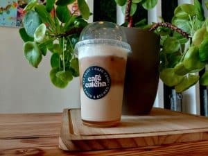 Cafe Culcha | Delicious Dbl Smash Cheese Burger for 2 Incl Iced Matcha & A Brownie with Ice Cream